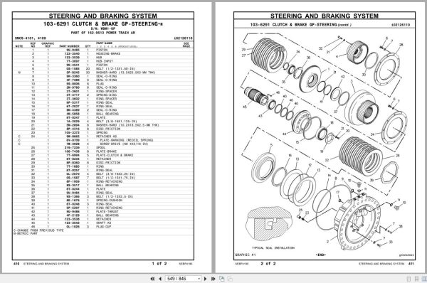 CAT Track Type Tractor D9R Parts Manual SEBP4196 3