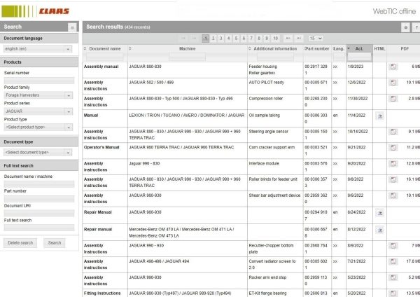 CLAAS WebTIC Offline EN 04.2024 Service Documentation 3