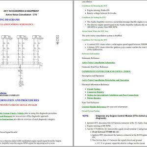 Cadillac CT6 2016 2020 Service Repair Manual 1