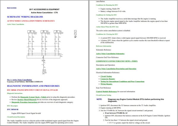 Cadillac CT6 2016 2020 Service Repair Manual 1