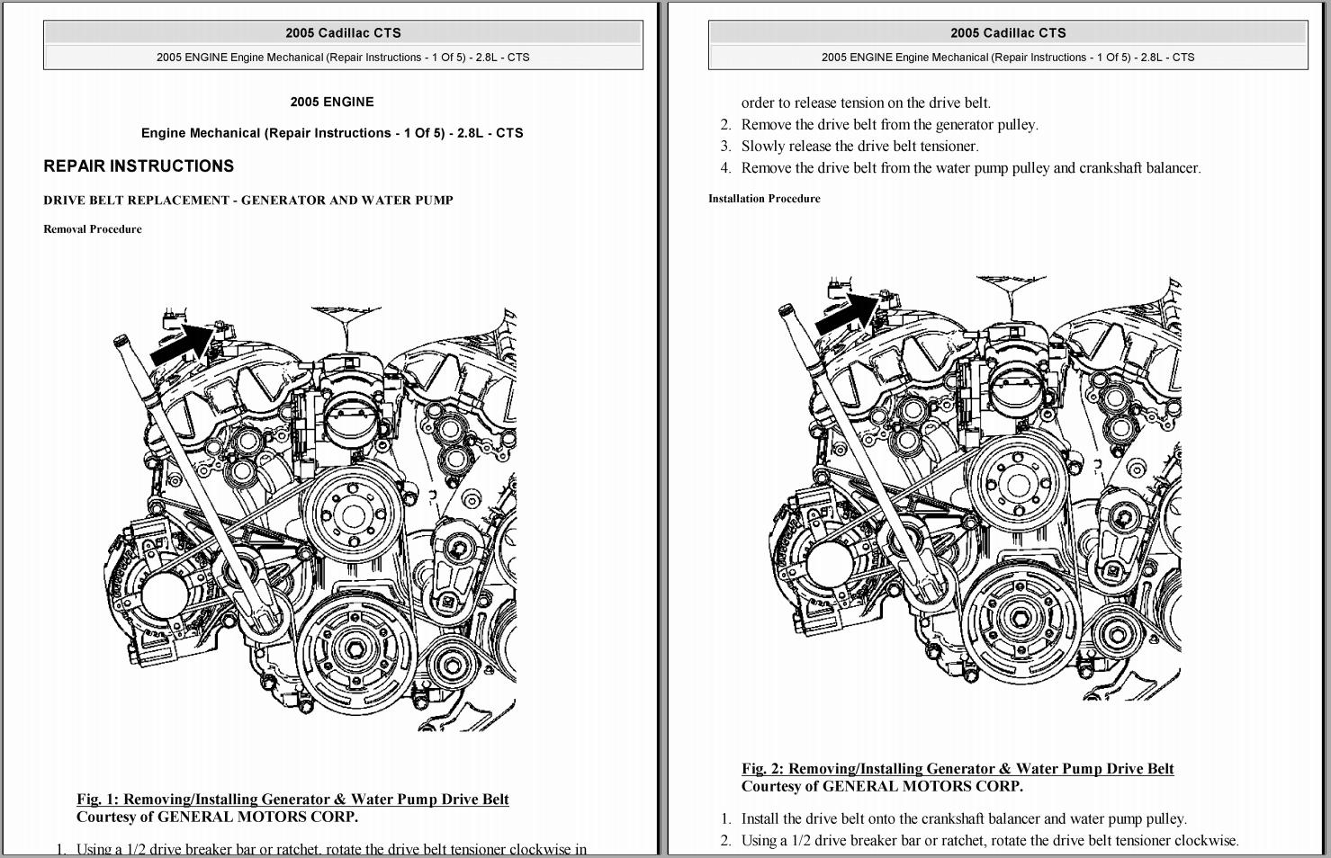 Cadillac CTS 2003 2005 Service Repair Manual 1