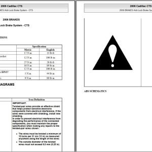 Cadillac CTS 2006 2007 Service Repair Manual 1
