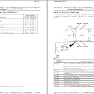 Cadillac CTS 2007 2011 Workshop Manual amd Electrical Wiring Diagram 1