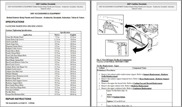 Cadillac Escalade 2007 2009 Service Repair Manual and Electrical Wiring Diagram 1