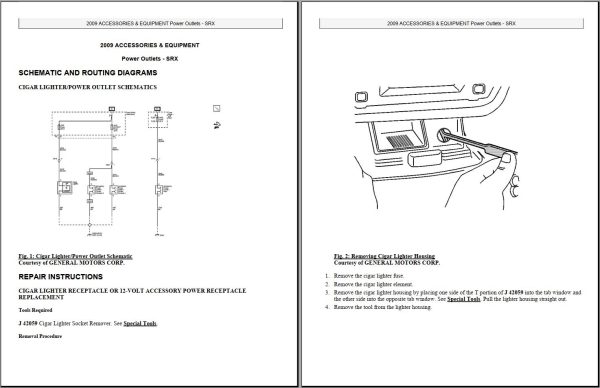 Cadillac SRX 2004 2009 Service Repair Manual and Electrical Wiring Diagram 1