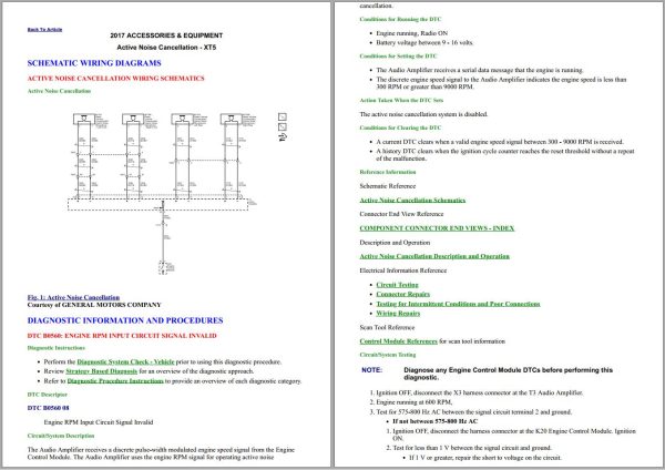 Cadillac XT5 2017 2020 Workshop Manual and Electrical Wiring Diagram 1
