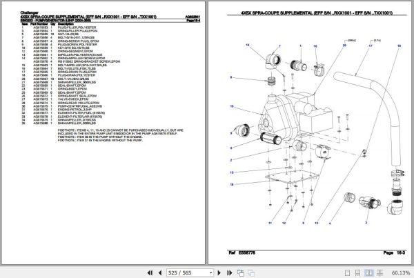 Challenger 4x5x Spra Coupe Supplemental Parts Catalog AG622841 3
