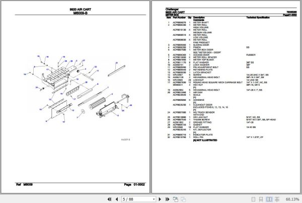 Challenger Air Cart 9920 Parts Catalog 79035285 2