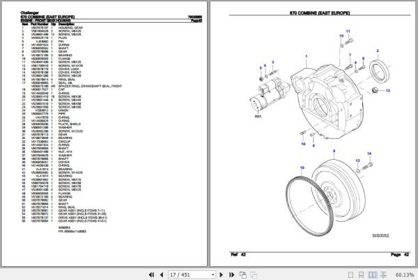 Challenger Combine 670 Parts Catalog 79032855 3