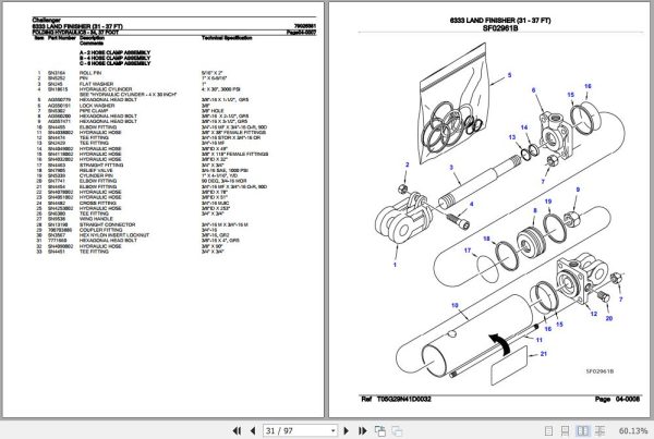 Challenger Land Finisher 6333 Parts Catalog 79026381 3