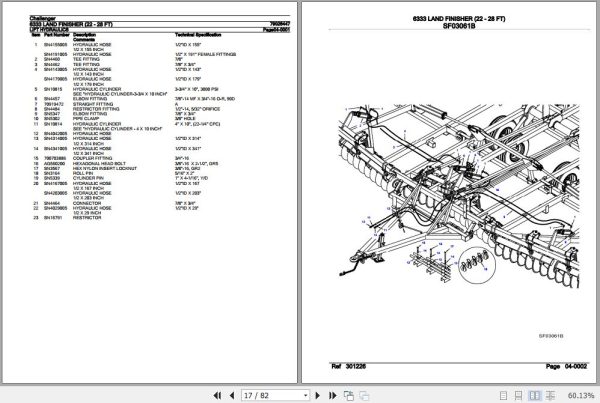 Challenger Land Finisher 6333 Parts Catalog 79026447 2