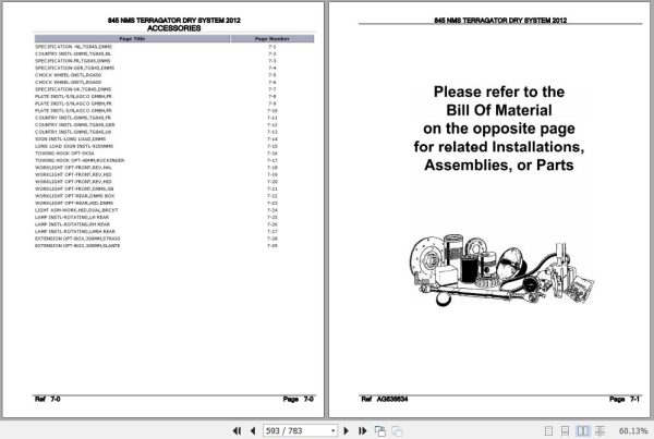 Challenger Terragator 845 NMS Dry System Parts Catalog AG638273 3