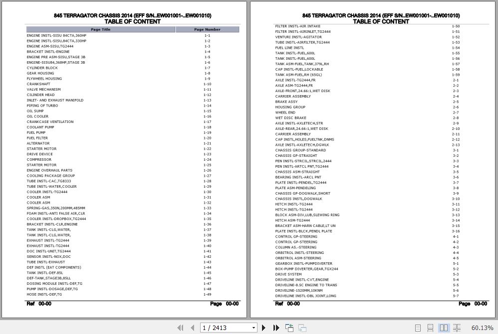 Challenger Terragator 845 Parts Catalog AG641814 1