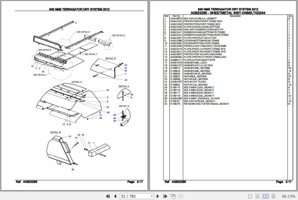 Challenger Terragator Dry System 845 NMS Parts Catalog AG638273 3