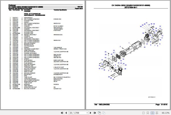 Challenger Tractor CH 1042NA GEN2 Parts Catalog F541105 3