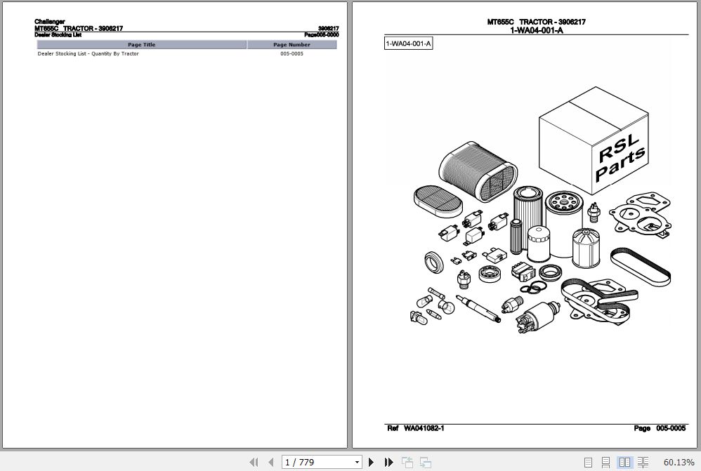 Challenger Tractor MT655C Parts Catalog 3906217 1