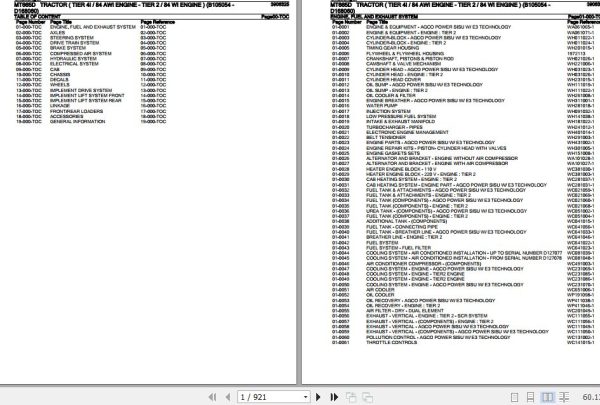 Challenger Tractor MT665D Parts Catalog 3906325 1