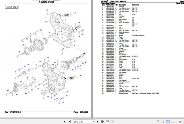 Challenger Tractor MT685C Parts Catalog 3906235 2