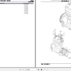 Challenger Tractor MT735 MT745 MT755 MT765 Parts Catalog 1637432 1