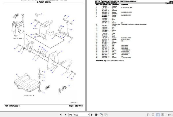 Challenger Tractor MT735 MT745 MT755 MT765 Parts Catalog 1637432 3