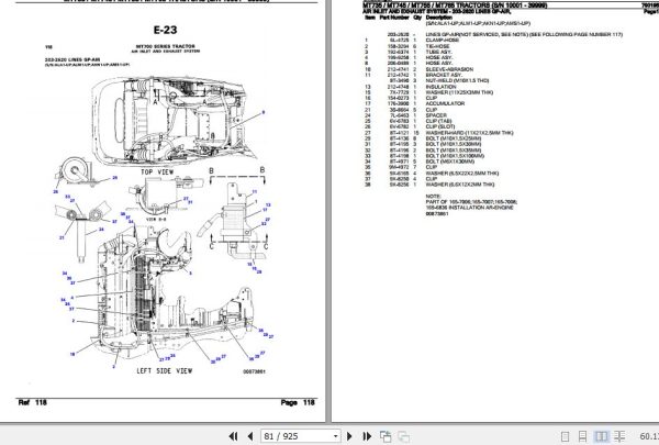 Challenger Tractor MT735 MT745 MT755 MT765 Parts Catalog 79019526 2
