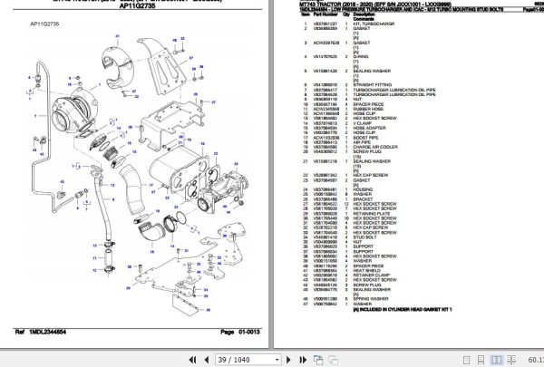 Challenger Tractor MT743 Parts Catalog 652364 3