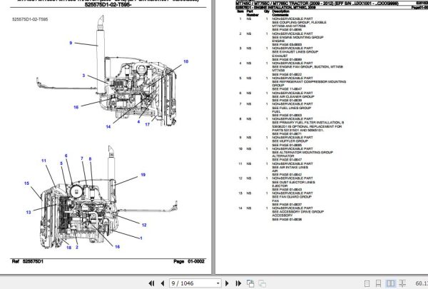 Challenger Tractor MT745C MT755C MT765C Parts Catalog 526162D1 2