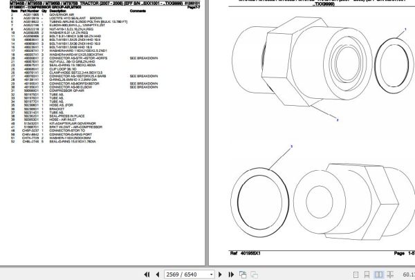 Challenger Tractor MT945B MT955B MT965B MT975B Parts Catalog 512631D1 2