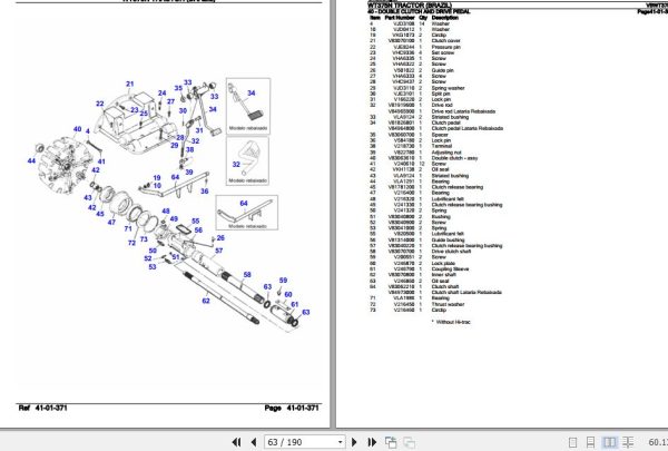 Challenger Tractor WT375N Parts Catalog VBWT375N 3