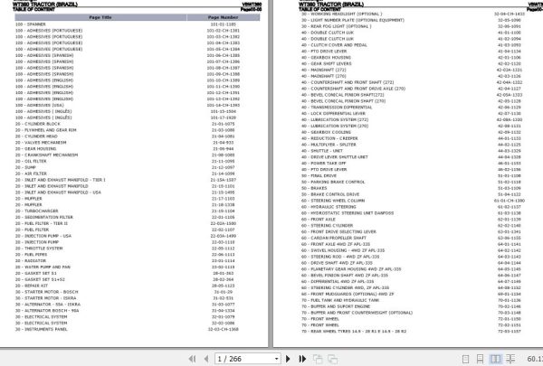 Challenger Tractor WT380 Parts Catalog VBWT380 1