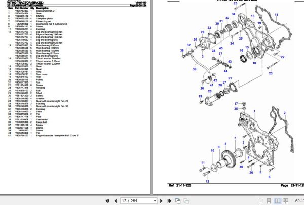 Challenger Tractor WT460 Parts Catalog VBWT460 2