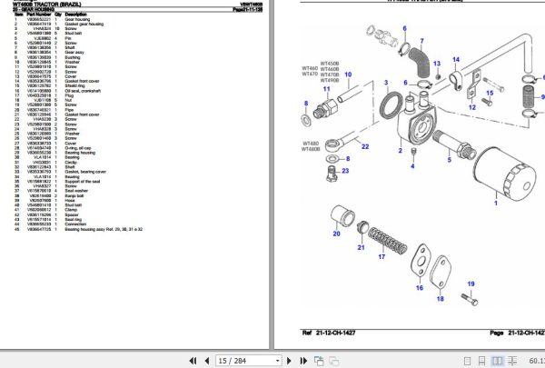 Challenger Tractor WT460B Parts Catalog VBWT460B 2