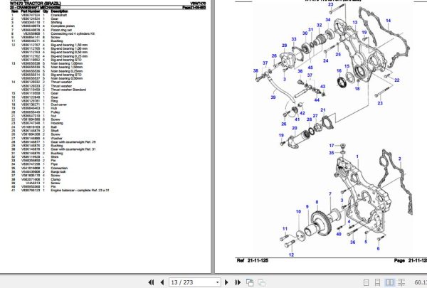 Challenger Tractor WT470 Parts Catalog VBWT470 2