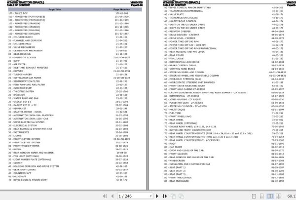 Challenger Tractor WT470B Parts Catalog VBWT470B 1