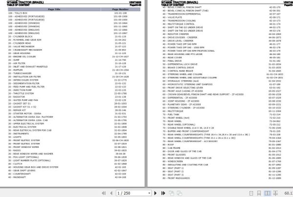 Challenger Tractor WT490B Parts Catalog VBWT490B 1