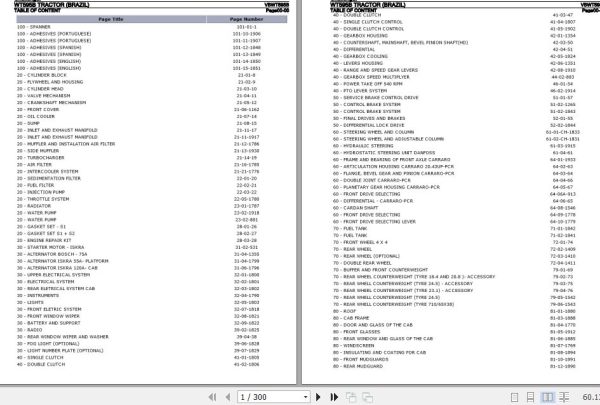Challenger Tractor WT595B Parts Catalog VBWT595B 1