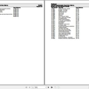 Challenger Windrower Tractor Tier 2 WR9760 Parts Catalog 79035837 1