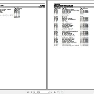 Challenger Windrower Tractor WR9770 Parts Catalog 00738204 1
