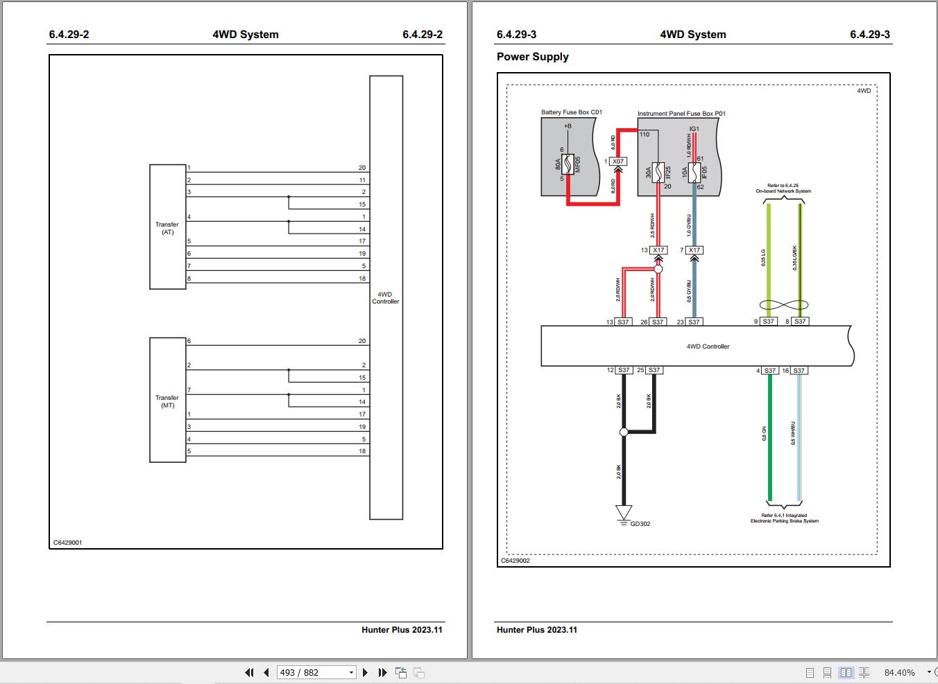 Changan Hunter Plus 2023 Electric Diagrams 3
