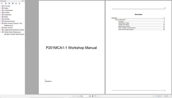 Changan Hunter Plus 2023 Workshop Manual 1