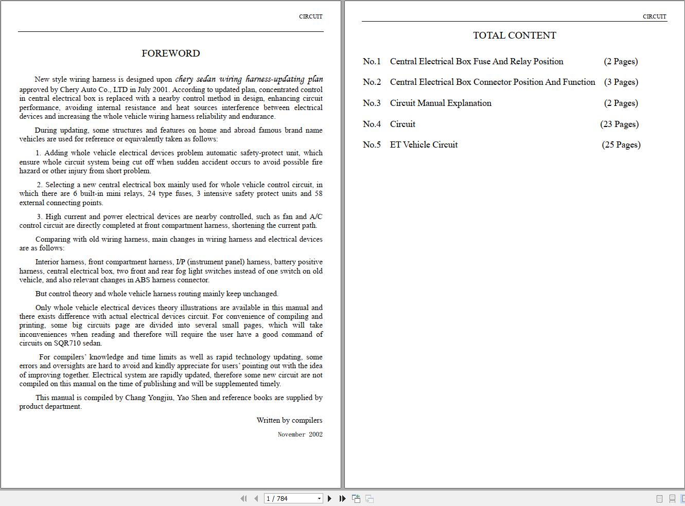 Chery A11 2002 Workshop Manual 1