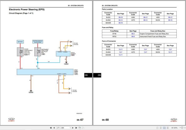 Chery T1DADAS 2020 Electric Diagrams 2