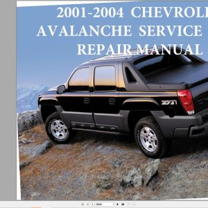 Chevrolet Avalanche 2001 2004 Service Repair Manual 1