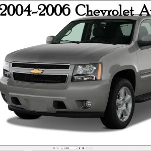 Chevrolet Avalanche 2004 2006 Service Repair Manual 1