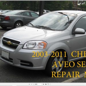 Chevrolet Aveo 2012 Service Repair Manual 1