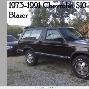 Chevrolet Blazer S10 1973 1991 Service Repair Manual 1