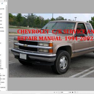 Chevrolet CK Pickup 1994 2002 Service Repair Manual 1