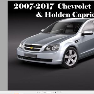 Chevrolet Caprice and Holden Caprice 2007 2017 Service Repair Manual 1