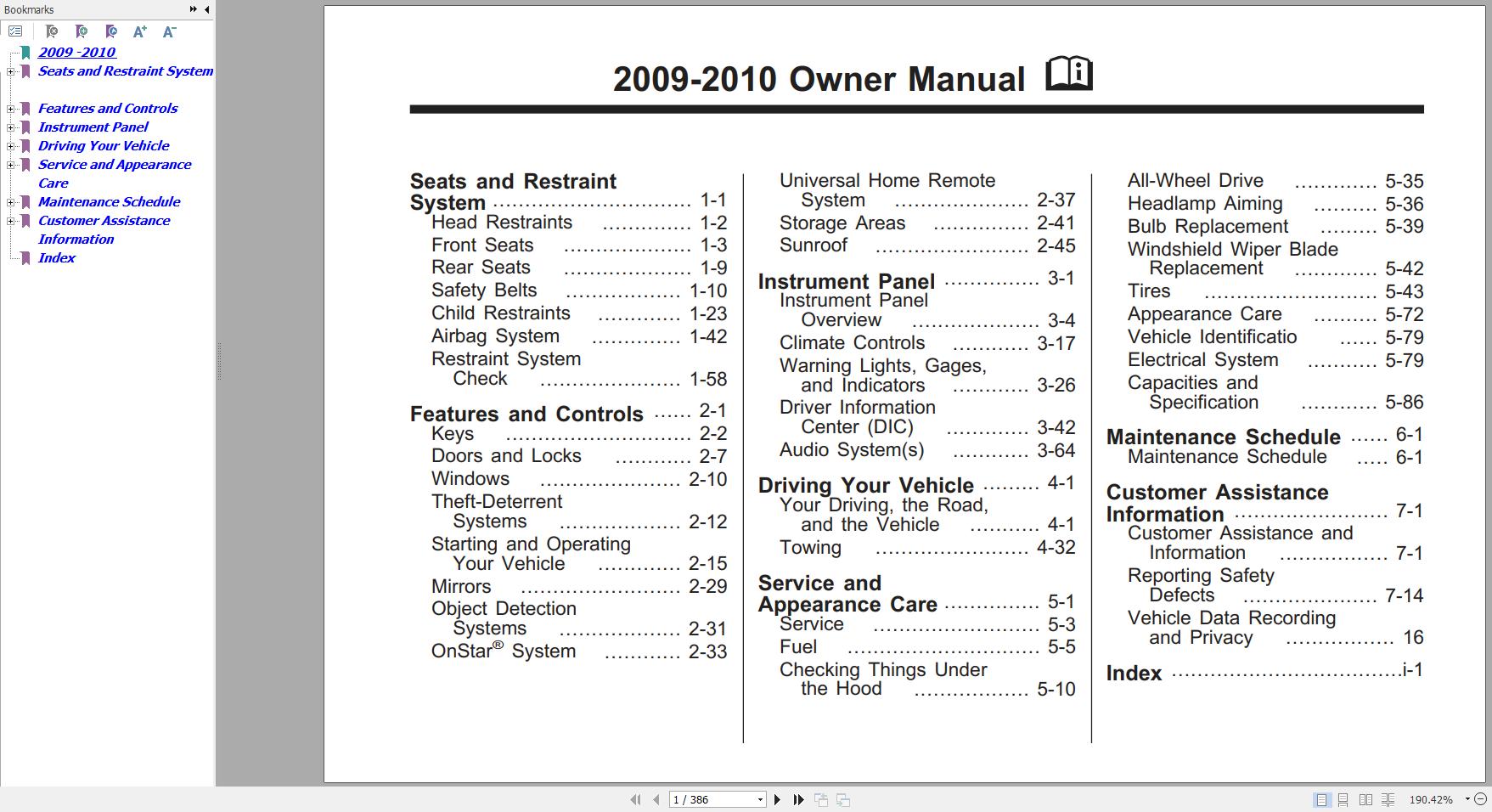 Chevrolet Captiva 2006 2017 Service Operation Manual 1