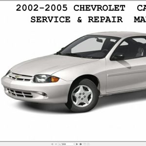 Chevrolet Cavalier 2002 2005 Service Repair Manual 1